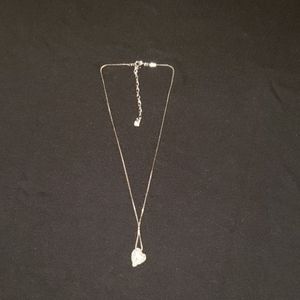 Swarovski studded heart necklace